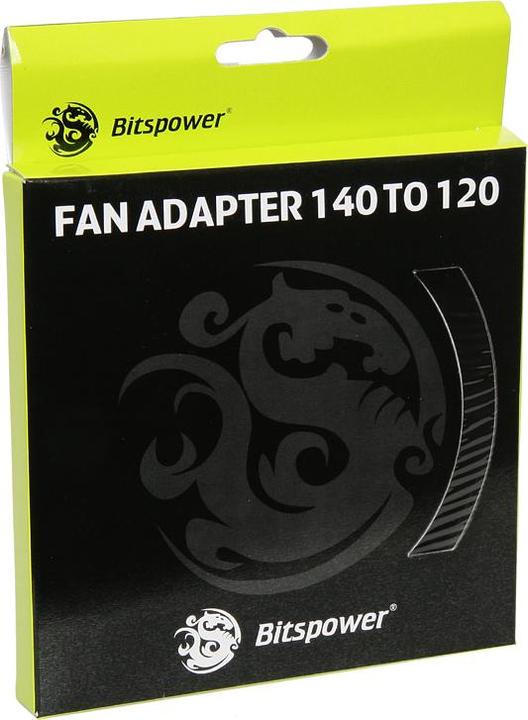 Produktbild Bitspower FAN ADAPTER 140mm auf 120mm - black