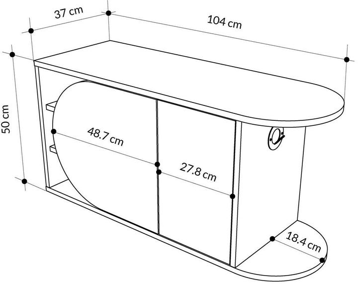 Immagine prodotto Skye Decor Nova (104 x 37 x 50 cm)