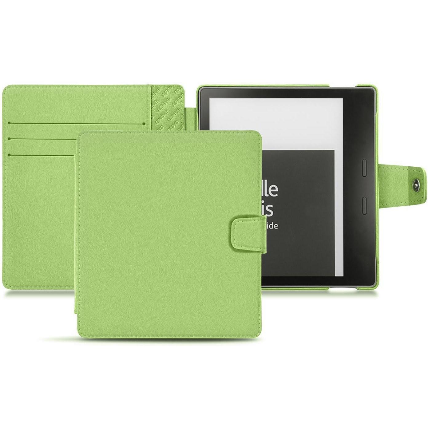 Noreve Lederschutzhülle Wallet (Kindle Oasis 2017), eReader Zubehör, Grün