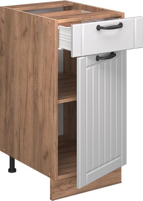 Charcoal, Gold power oak, White, White country house