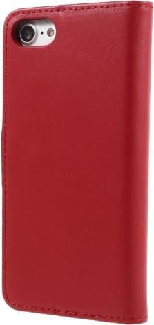 Produktbild Ueli Express iPhone SE / 8 / 7 Buch Etui Tasche Echtleder mit Kartenfach Rot (Apple iPhone 8, Apple iPhone 7, Apple iPhone SE (2nd Gen), Apple iPhone SE (3rd Gen))