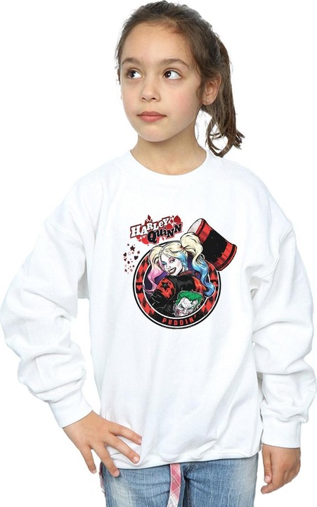 Produktbild Harley Quinn Joker Patch Sweatshirt Mädchen (140, 146)