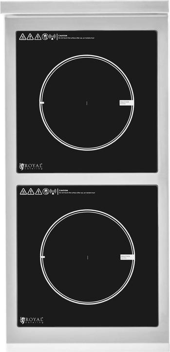 Actual product image Royal Catering Induction Cooker - 2 x 28 cm - 60 to 240 °C - 230 V - timer -