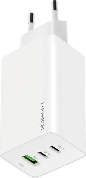 Produktbild Mobiparts GaN Wall Charger USB-Cx2/USB-A3.0/QC 65W White (65 W)