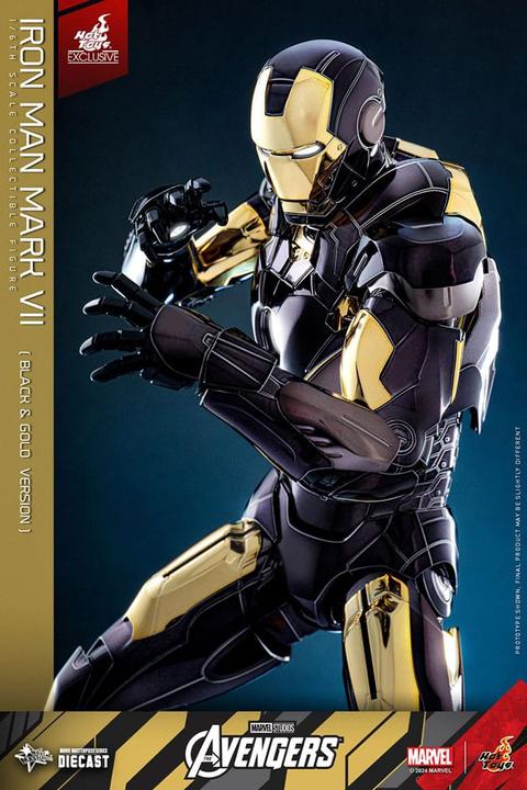 Image du produit Hot Toys Les Avengers figurine Diecast Movie Masterpiece 1/6 Iron Man Mark VII (Black & Gold Version) 32 cm