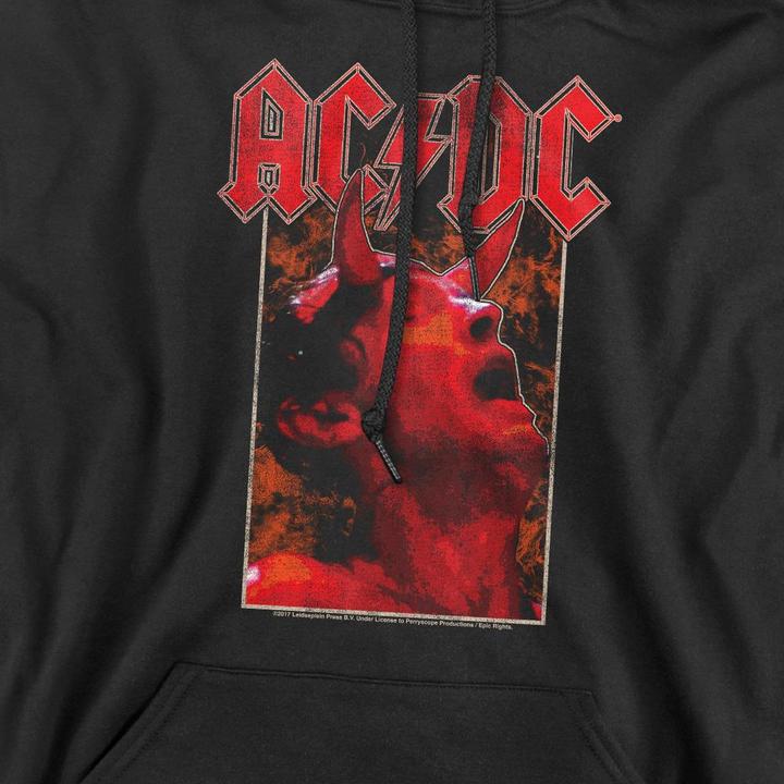 Immagine prodotto AC/DC Horns Felpa con Cappuccio Uomo (XXL)