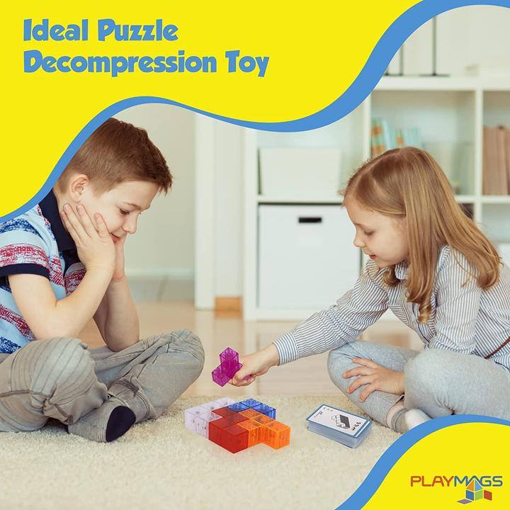 Actual product image Playmags Brainy MagnaCube