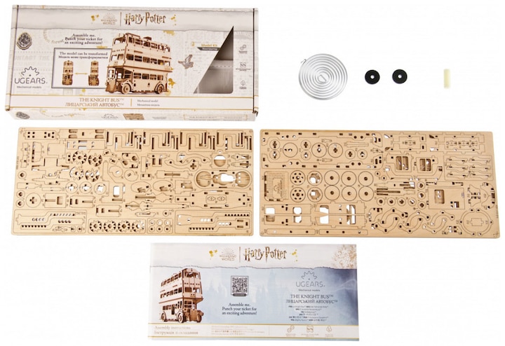 Actual product image Ugears Harry Potter Knight Bus