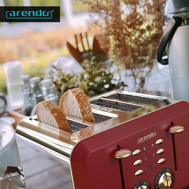 Image du produit Arendo Automatik Toaster für 4 Scheiben mit Auftaufunktion