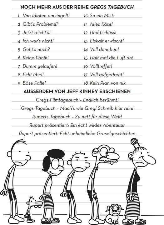 Produktbild Gregs Tagebuch (Deutsch, Jeff Kinney, 2024)