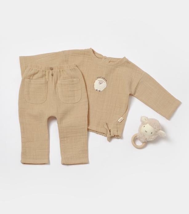 Immagine prodotto BabyCosy Set di maglietta e pantaloni a maniche lunghe (74)
