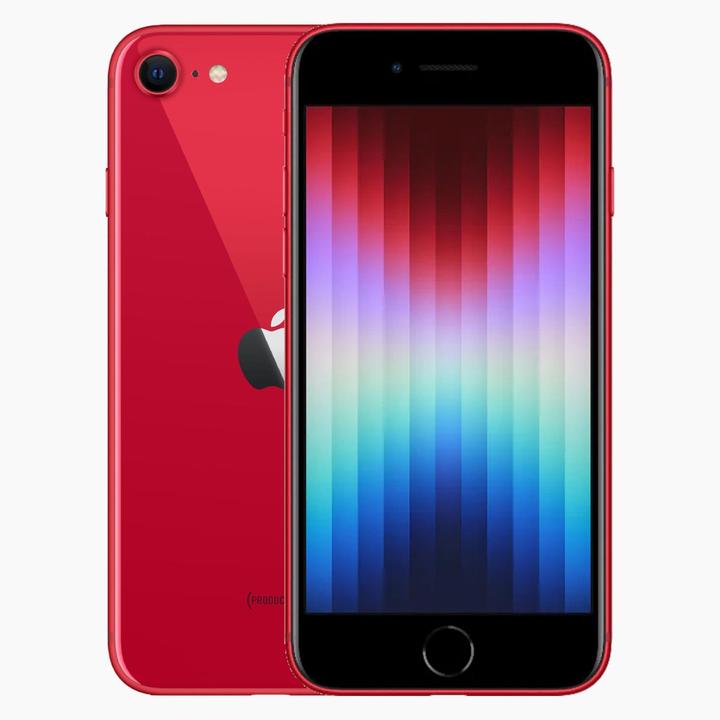 Actual product image Forza Refurbished iPhone SE 2022 (64 GB, Red, 4.70", 12 Mpx, Dual SIM, B / Very good)