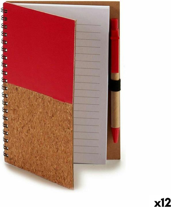 Actual product image Pincello Mini ring binder with biros wood 12.5 x 18 cm (12 pieces)