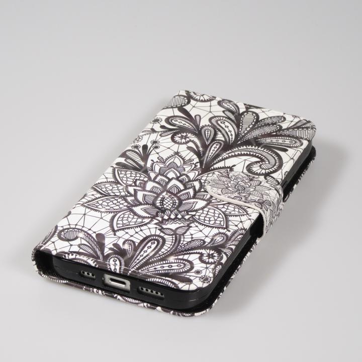 Actual product image PhoneLook Fourre Flip Black & White Mandala (Apple iPhone 14)