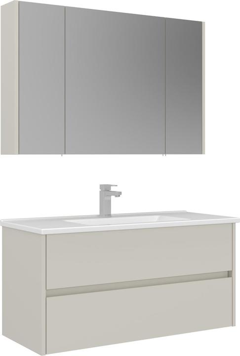 Produktbild Homitis Arno 100 Bathroom Cabinet With Sink & Mirror Set (2 Pieces)