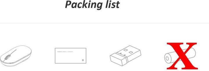 Actual product image Xiaomi Wireless Mouse Lite 2, White (Wireless)