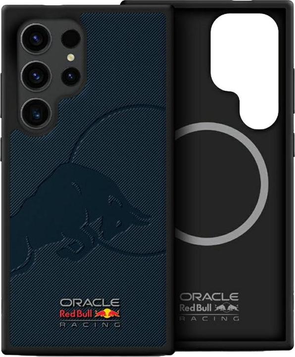Image du produit Red Bull Leather Meshed Debossed Bull MagSafe Case for Samsung Galaxy S25 Ultra Navy Blue (Samsung Galaxy S25 Ultra)