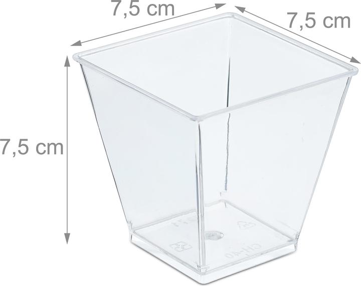 Actual product image Relaxdays Dessert bowls (0.21 l, 50 x)