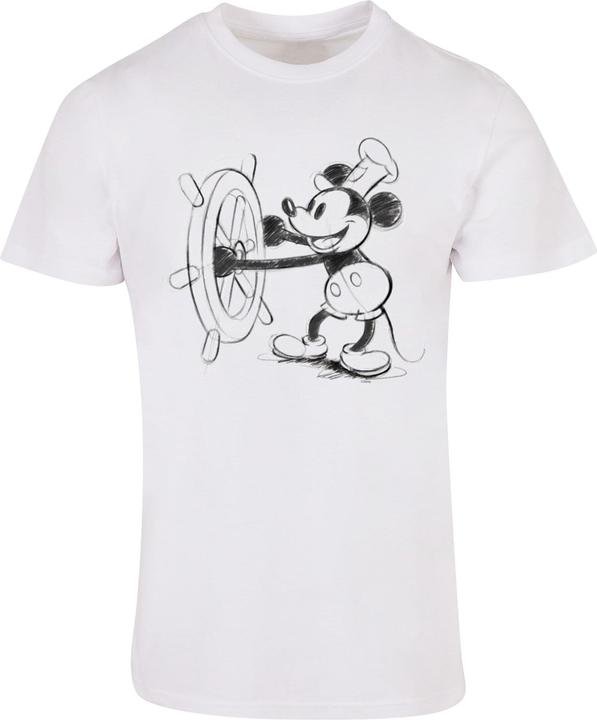 Absolute Cult Mickey Mouse - Steamboat Sketch Basic T-Shirt - 115329 (4XL)