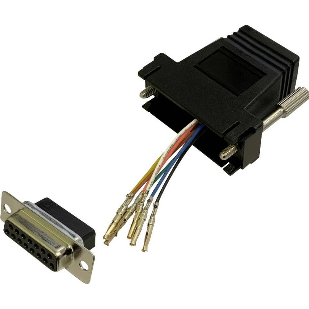 BKL Electronic 10121119 Adapter D-SUB-Buchse 15pol. - RJ45-Buchse 1 St. Single, Elektronikkabel + Stecker