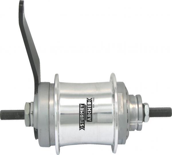 Produktbild Sturmey Archer 2-Gang Duomatic mit R?cktritt Nabenschaltung (Silber/32H) (Felgenbremse)