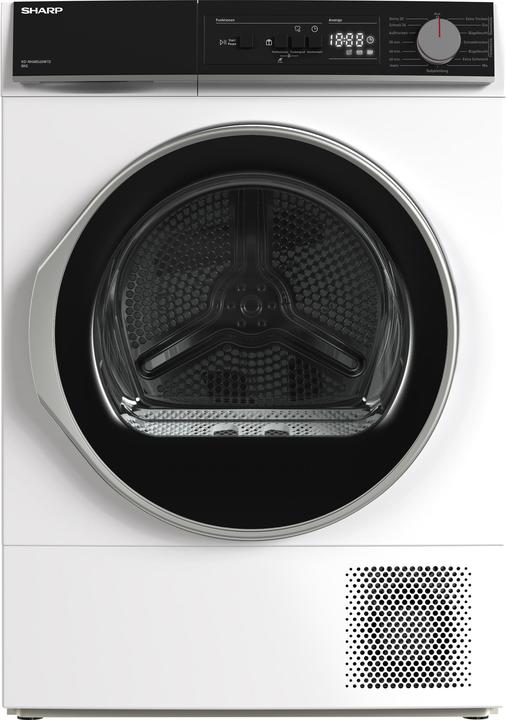 Produktbild Sharp KD-NHA8S6GW1D-DE Wäschetrockner Wärmepumpen Trockner, 8 kg (8 kg, Rechts)