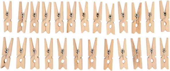 Rico Design Klammern Rohholz 30mm lang 25 (25 x)