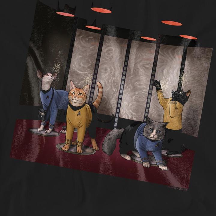 Actual product image Unisex Adult Beam Meow Up T-Shirt (XXL)
