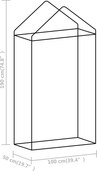 Produktbild vidaXL Gewächshaus