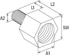 Productafbeelding Fischer Reduzierstück RD 3/4" / M16 lang (G3/4", M16)