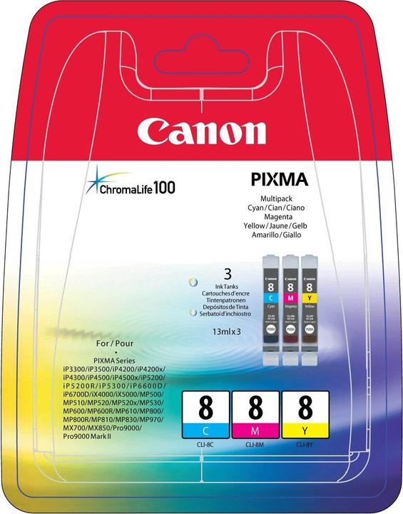 Image du produit Canon CLI-8 Multipack (M, C, Y)