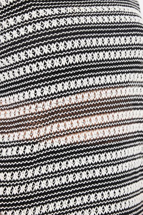 Immagine prodotto Ulla Popken Maglia con righe in maglia, scollo a girocollo e mezze maniche (42, 44)