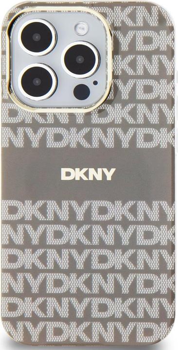Immagine prodotto DKNY Custodia Magsafe con motivo a righe tonali in PC/TPU per iPhone 15 Pro Beige (Apple iPhone 15 Pro)