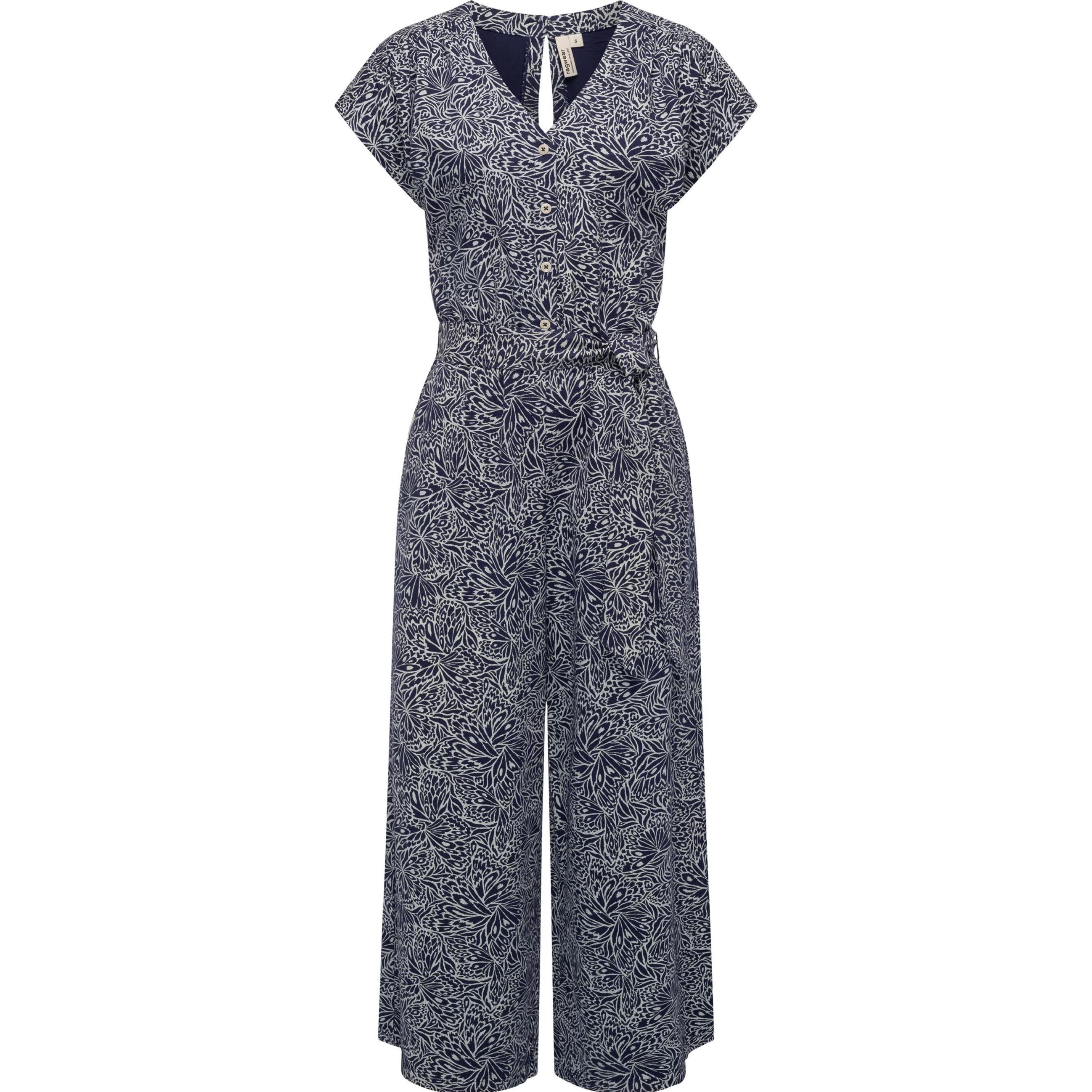 Ragwear, Damen, Jumpsuit, Glina Print, Violett, (XXL)