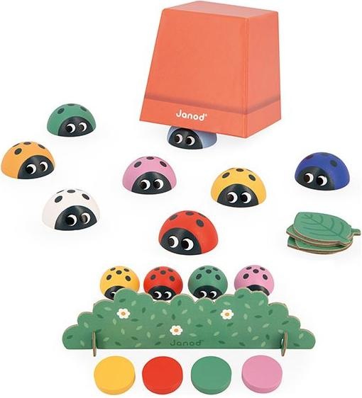 Actual product image Janod Memory ladybird (French, English, German)