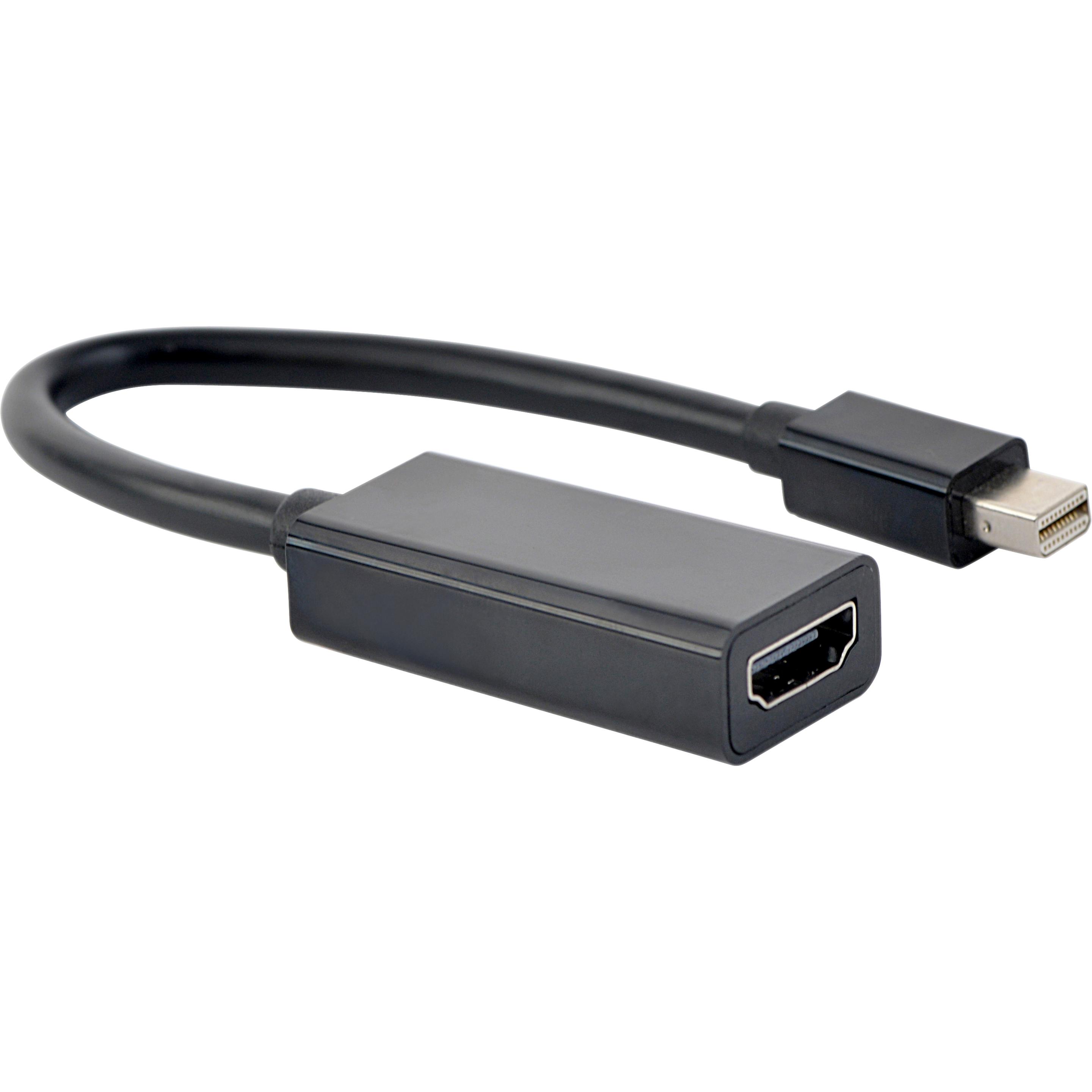 Gembird A-mDPM-HDMIF4K-01 Mini DisplayPort HDMI (Mini DP, 4.50 cm), Data + Video Adapter, Schwarz