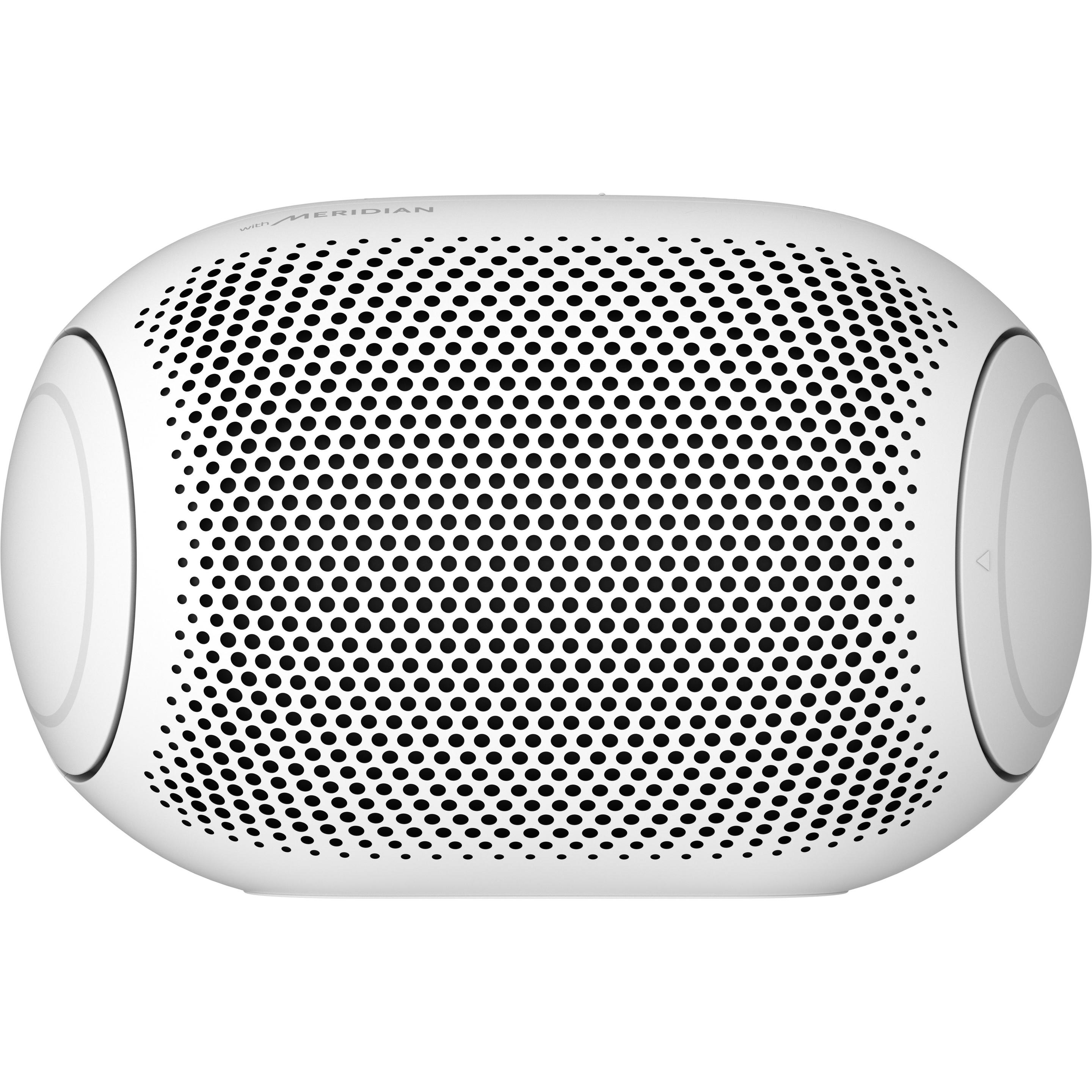 LG XBOOM Go PL2 Tragbarer Mono-Lautsprecher (10 h, Akkubetrieb), Bluetooth Lautsprecher, Weiss