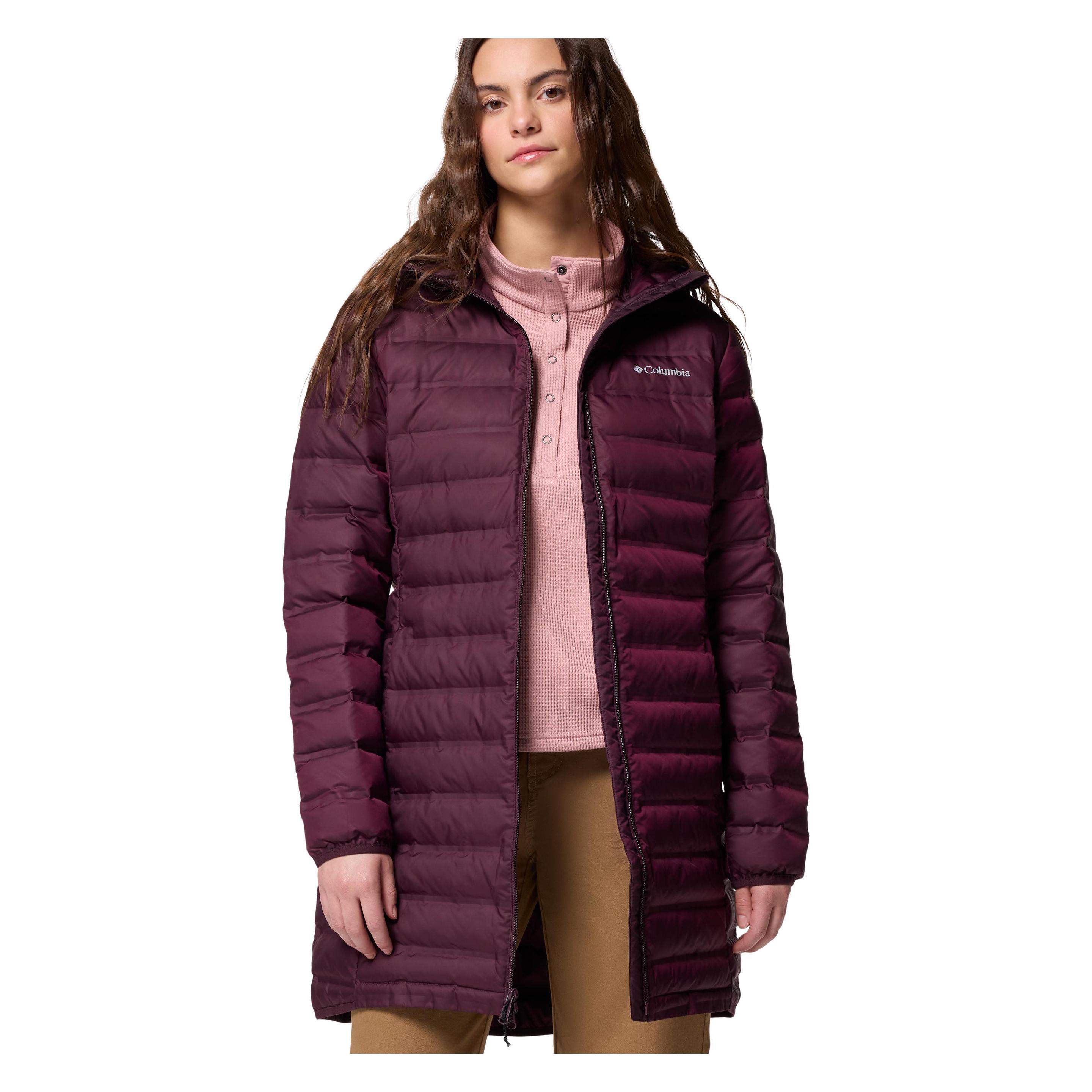 Columbia, Damen, Winterjacken, Lake 22™ Ii Down Long Hooded Jacket, Rot, (Xs)