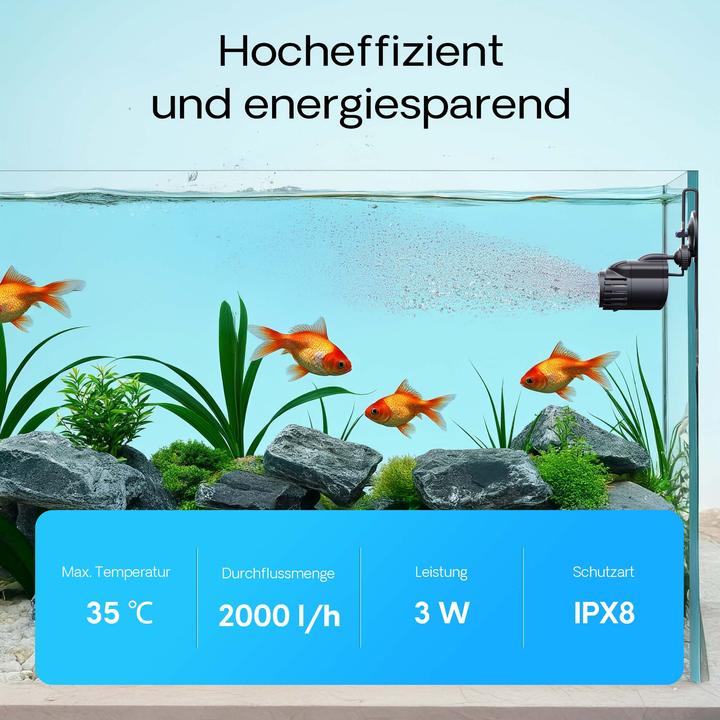 Actual product image SunSun JVP-110A Circulation Pump Wavemaker Suction Cup Holder 2000l/h 2.5W Aquarium Water Pump for Fish Tan