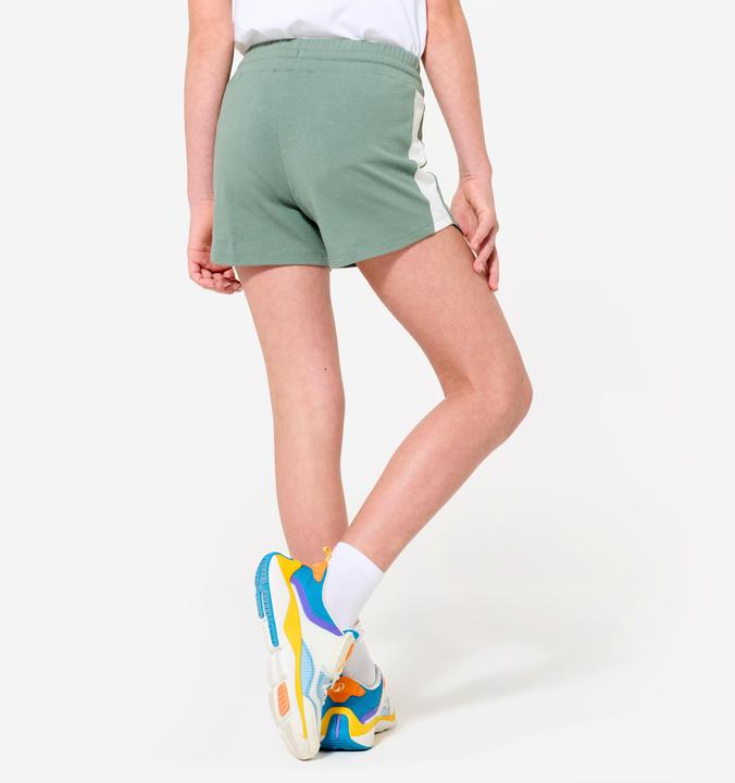 Image du produit Domyos Short multisport coton fille, Vert (140)