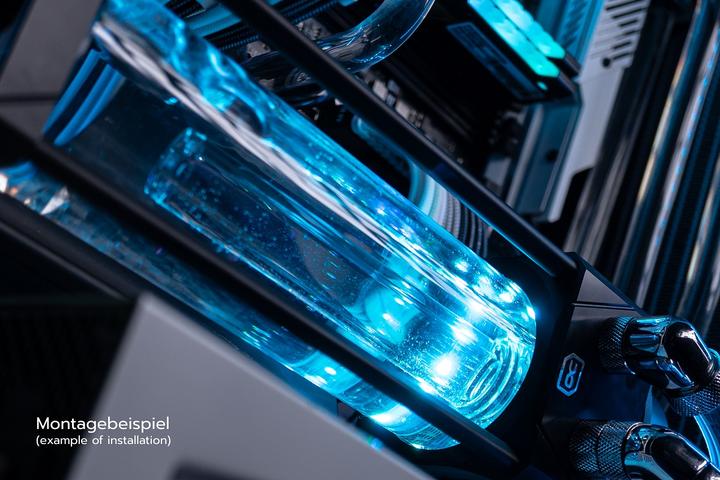 Actual product image Alphacool Aurora D5 Universal Water Cooling Reservoir Black