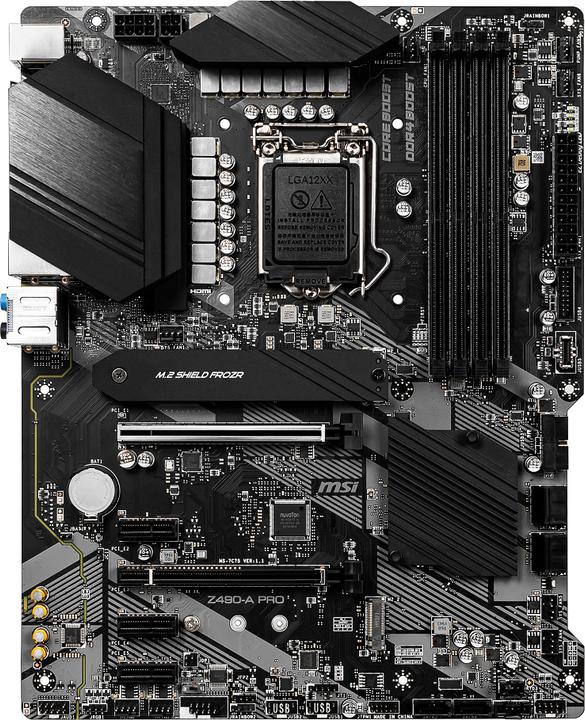 Actual product image MSI Z490-A Pro (LGA 1200, Intel Z490, ATX)