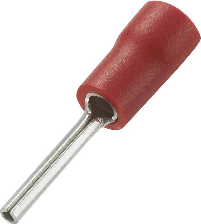 Tru Components Pin cable lug 0.50 mm² 1.50 mm² Partially insulated Red 739205 100 pcs.