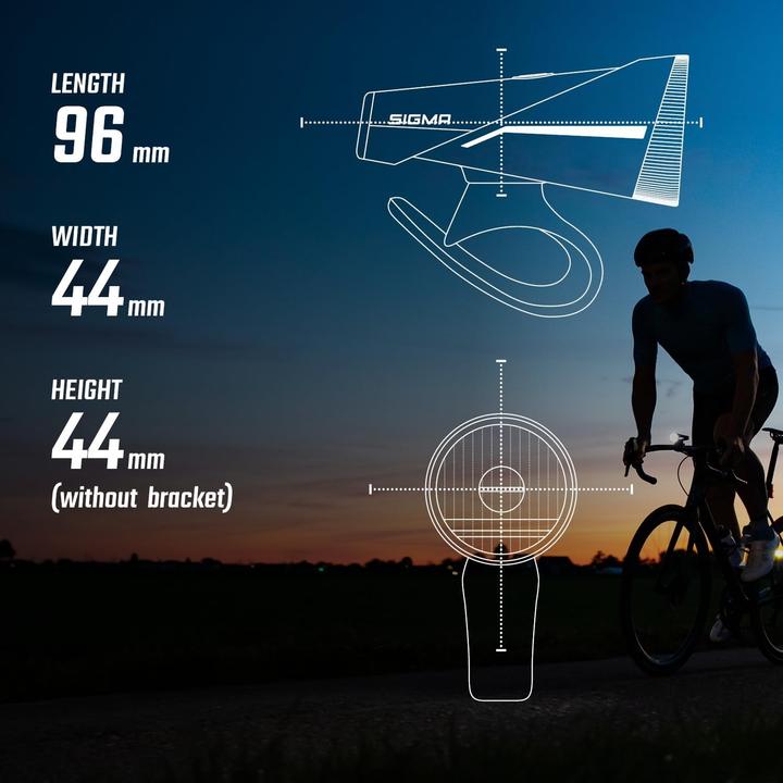 Immagine prodotto Sigma Sport Aura 100 USB & Blaze Link, Akku-Beleuchtungsset