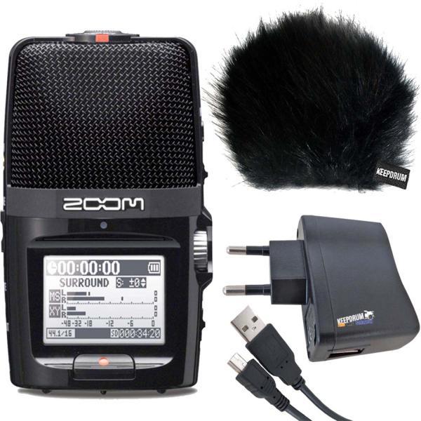 Zoom H2n recorder with keepdrum accessory set (Handheld)