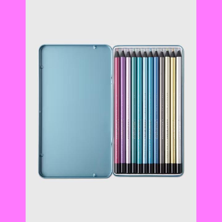 Image du produit Printworks Crayons 12 couleurs métalliques (12 x)