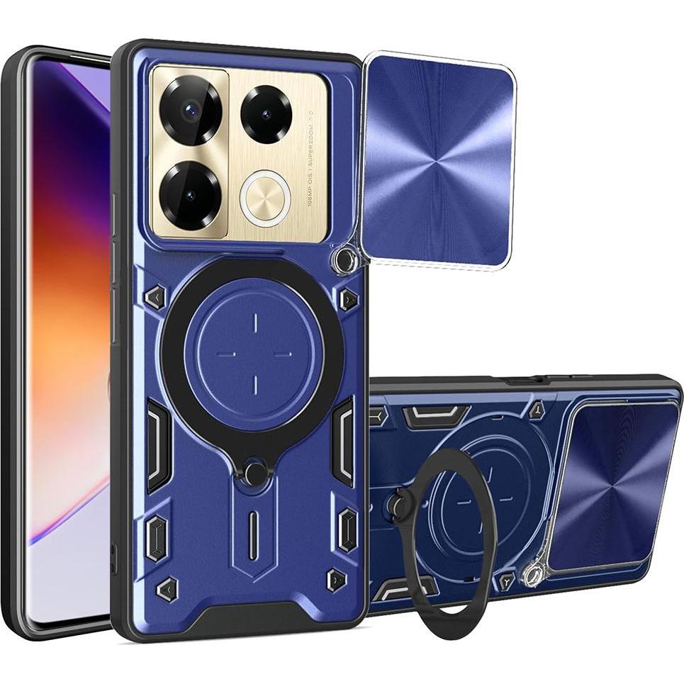 Techsuit - CamGuard Pro - Infinix Note 40 Pro+ - Blue (Infinix Hot 40i), Cover smartphone, Blu