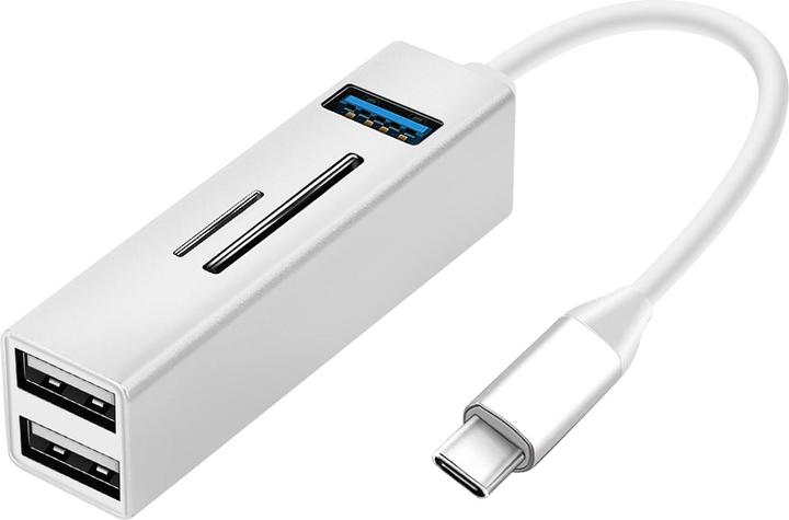 Actual product image Avizar 3x USB ports + SD-/Micro-SD card reader (USB-C, 3 Ports)