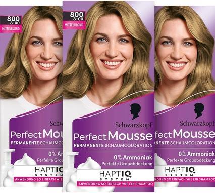 Produktbild Schwarzkopf Perfect Mousse Schaumcoloration (800 Mittelblond)