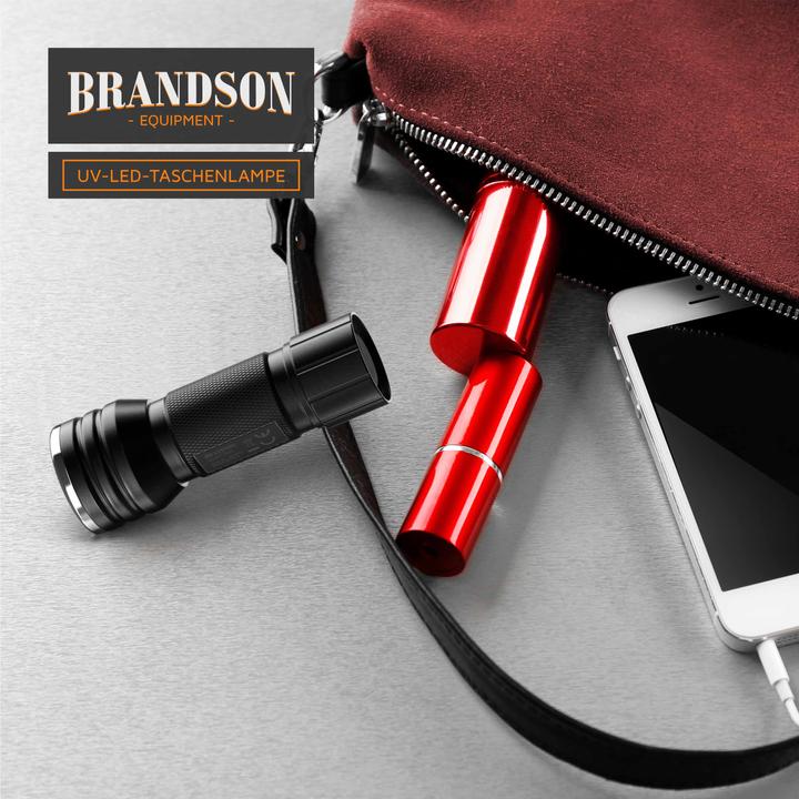Immagine prodotto Brandson Torcia elettrica UV LED (10 cm)